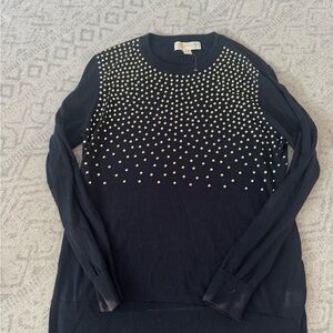 Michael Kors Black Top with Gold Accents